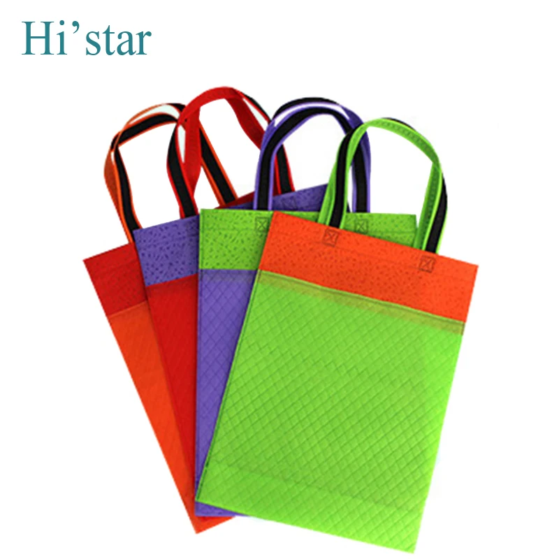 20 pieces Eco Reusable Shopping Bags Random Cloth Fabric Grocery Packing Recyclable Bag Simple ...