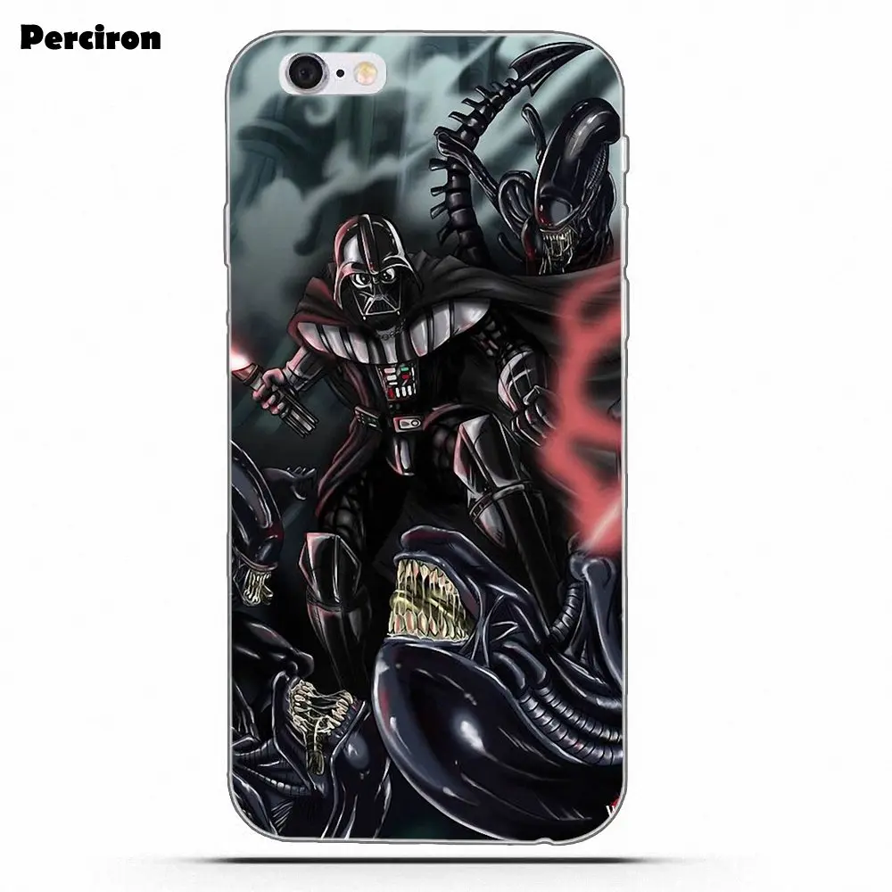 Для Huawei P7 P8 P9 P10 P20 P30 Lite Mini Plus Pro 2017 2018 2019 TPU мобильный Aliens Vs Дарт Вейдер Звездные