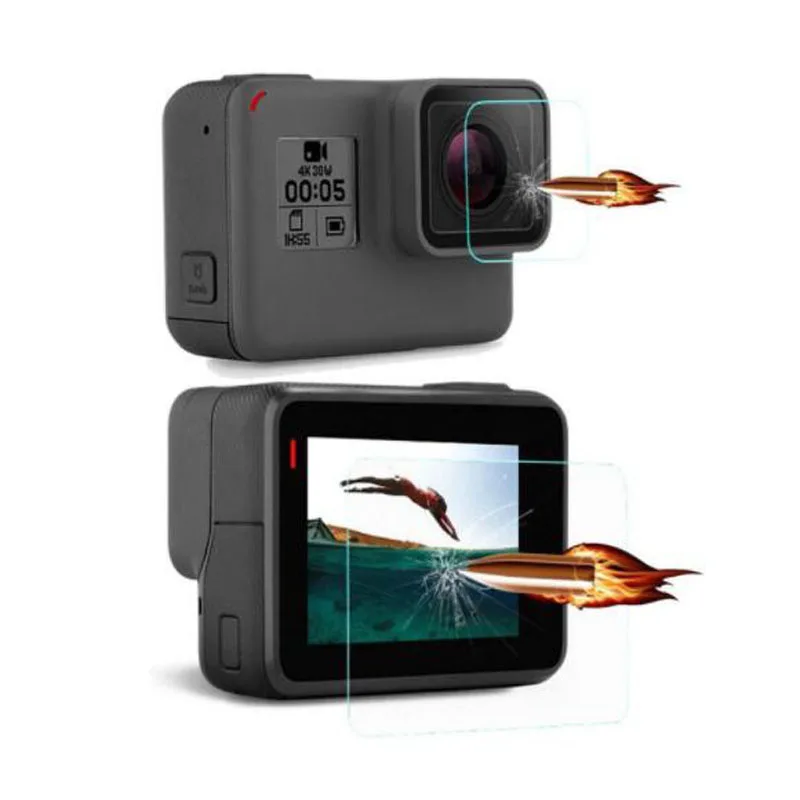 Защитная пленка для экрана из закаленного стекла с полным покрытием GoPro Go pro Hero 5/6/7