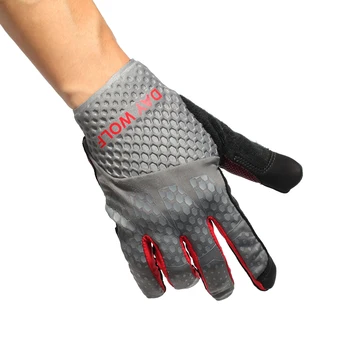 

DAY WOLF Fitness Gloves hiking training General Workouts weight lifting GYM leather palm extra protection grip limited slip fit