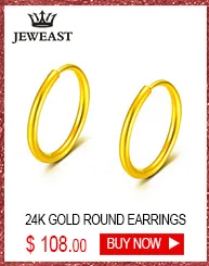 18k Pure Gold Stud Earring Exquisite Elegant Women Jewelry Rose Yellow White Star Miss Girl Gift For Birthday Hot Sale Good New