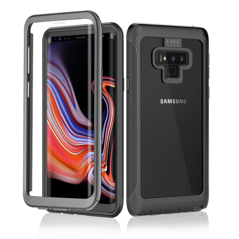 

360 Degree Full Body Phone Case for Samsung Galaxy Note 9 Built-in Anti-Scratch Screen Protector For Samsung S9 Plus S10 Cover