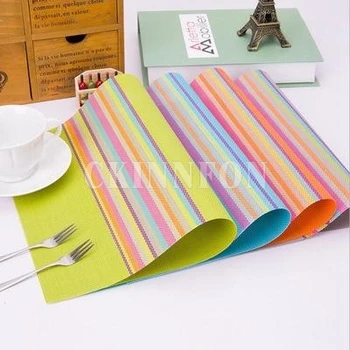 

500Pcs/Lot Party Heat Insulated Crockery PVC Placemat Kitchen Dining Room Bowl Waterproof Pad Table Mat