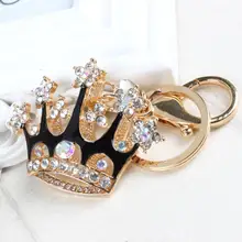 King Crown Lovely Fashion Cute Rhinestone Crystal Pendant Charm Purse Bag Key Chain Accessories Women In Jewelry