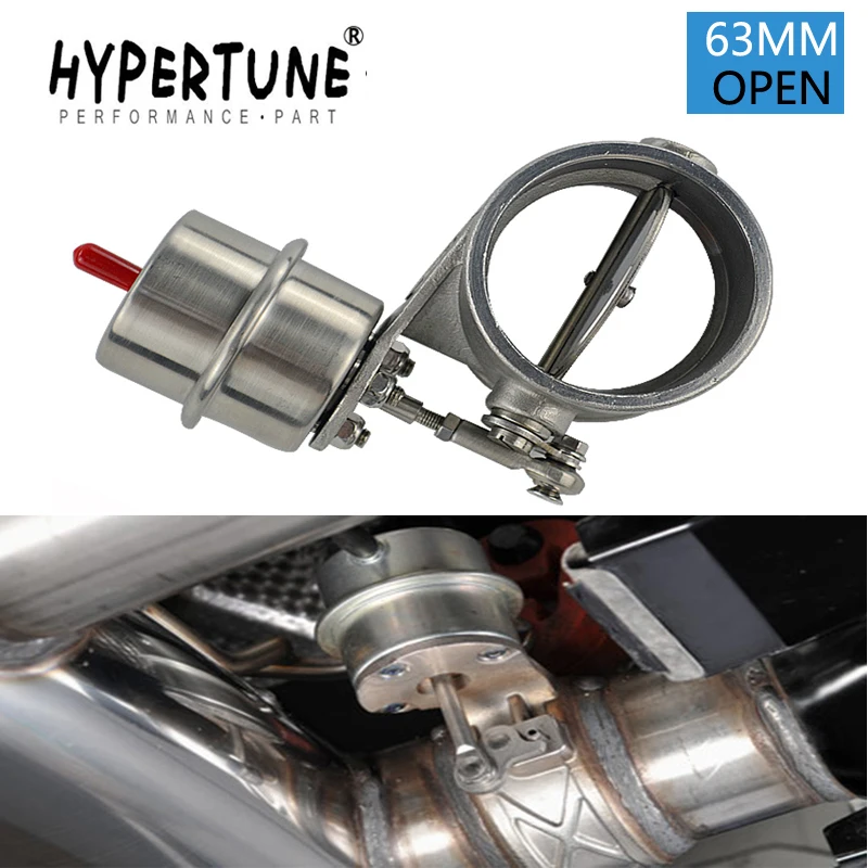 

Hypertune - Exhaust Control Valve With Vacuum Actuator Cutout 2.5" 63mm Pipe OPEN Style with ROD HT-ECV03-RP