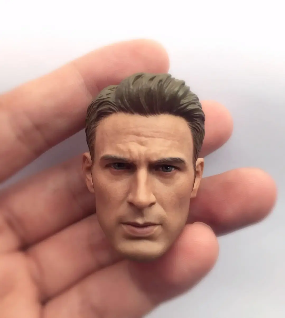 

1/6 Captain America Chris Evans Head Sculpt Fit for Muscle Figure Body toys