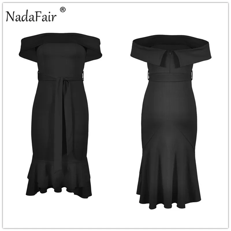 FSDA с открытыми плечами Ruched Bodycon Midi платье с оборками на шнуровке пояса Русалка летние вечерние платья