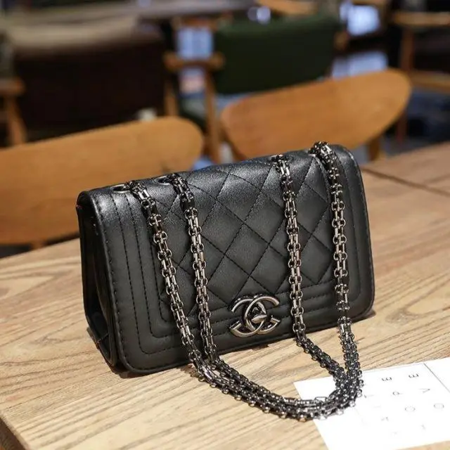 Fashion Diamond Lattice Shoulder Messenger Bags Channels Bags Women ...