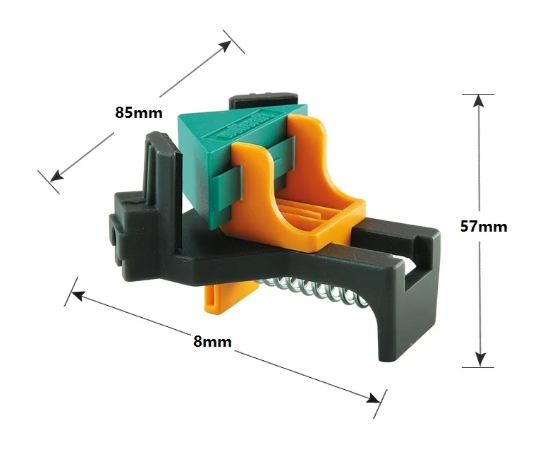 2 шт./компл. деревообрабатывающего угла фиксаж угол 90 ° зажим Деревообработка правый угол зажим