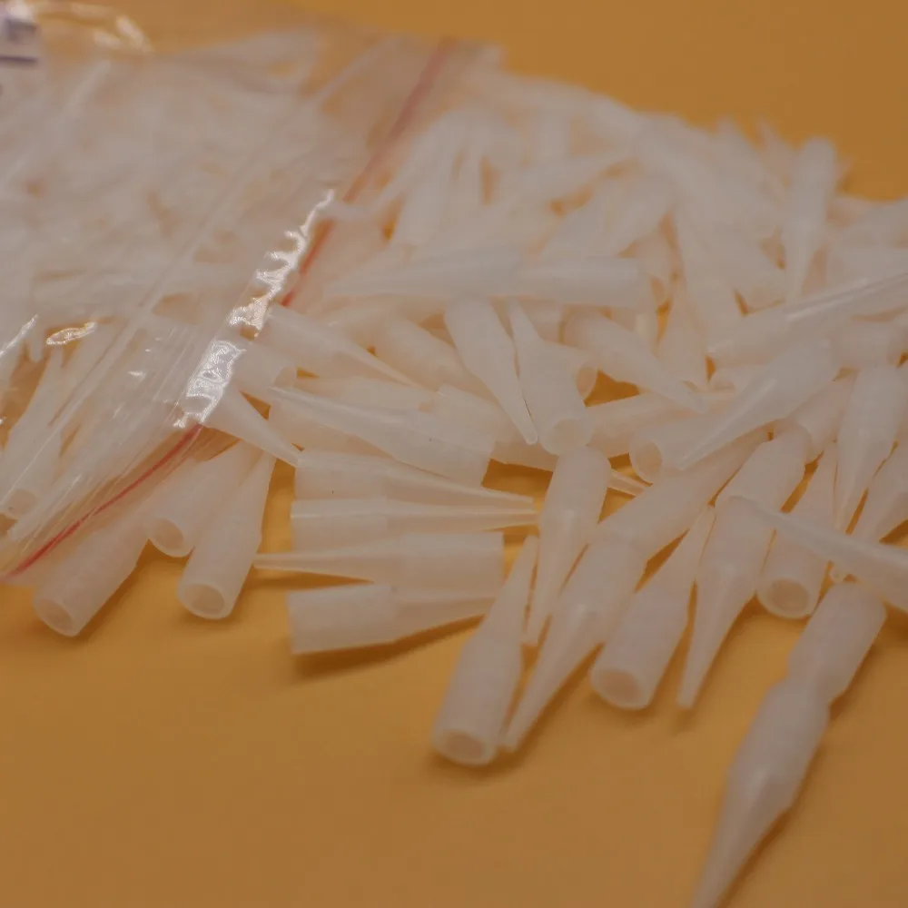 100 pcs 3RL Disposable Tattoo Permanent makeup needle tips Traditional needle caps Nozzle For Eyebrow Lip Tattoo Machine Pen