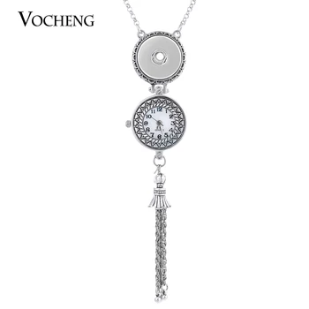 

Vocheng 18mm Ginger Snap Button Jewelry Watch Tassel Pendant Necklace NN-443
