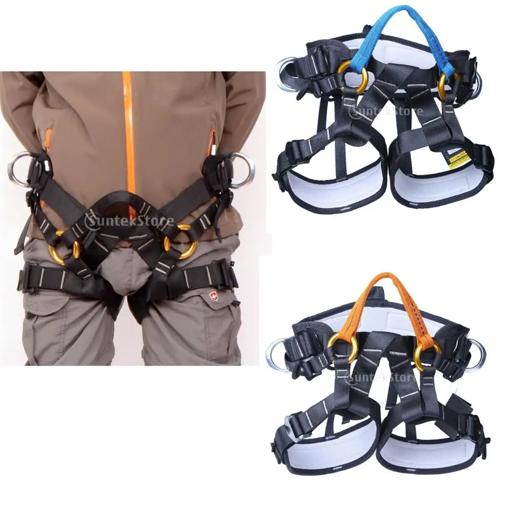 Adjustable Safety Rock Climbing Tree Carving Rappelling Harness Bust