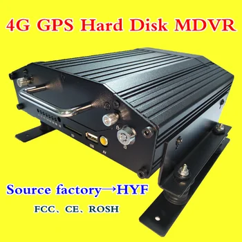 

AHD 720P 4G GPS MDVR 4ch hard disk remote monitoring host 8~36V wide voltage bus / truck / boat mobile dvr