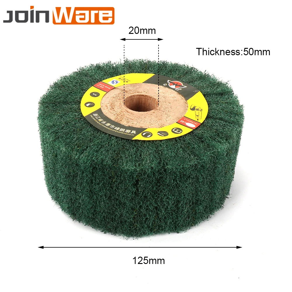 " /5"/" /8"/1" /12" нетканый чистящий коврик шлифовальный круг лоскут Швабра полировальный диск 180#20 мм Диаметр " толщиной 1 шт - Цвет: Diameter 125mm