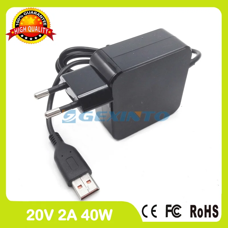 20V 2A 40W адаптер переменного тока ADL40WLF ADL40WLD 36200583 36200584 ADL40WLE зарядное устройство для