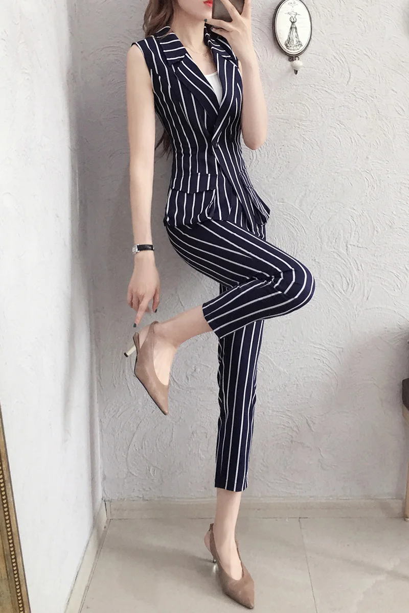 Stripe suit women Clearance