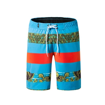 

Printed Summer Beach Shorts Men Board Shorts Hawaiian Boardshorts Elastic Waist Loose Beachshorts Bermuda Male Knee Length