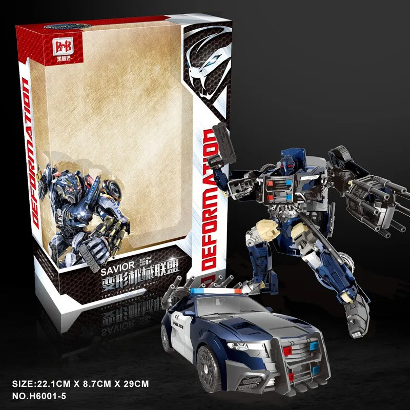 G1 Barricade HBM Transformation TF5 Police Car Action Figure Voyager Oversize Robot Model Toys In Stock G1 Barricade HBM Transformation TF5 Police Car Action Figure Voyager Oversize Robot Model Toys In Stock