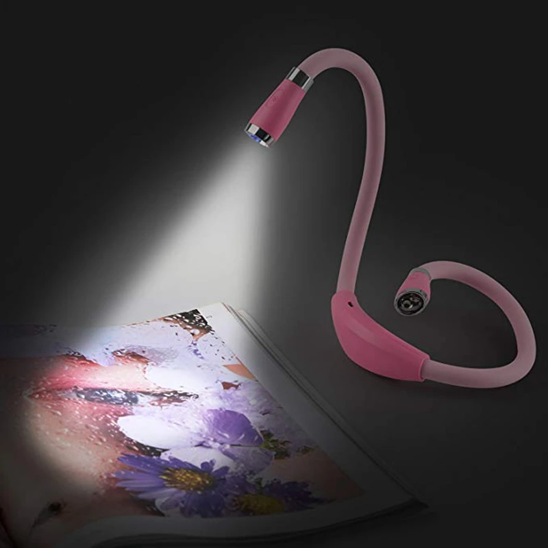 Шейный книжный светильник светодиодный для чтения USB Перезаряжаемый Hug 4 Яркий
