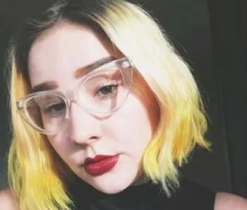 

cat eye Fashion Transparent Eyeglass Frames Glasses Clear Retro Spectacles Rx able