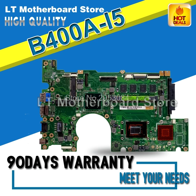 

Laptop Motherboard For ASUS B400A i5 System Board Main Board Mainboard Card Logic Board Tested Well