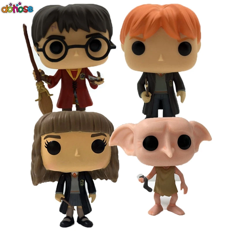 Movies: Harry Potter Severus Snape Hermione Dobby Ron Weasley Luna PVC Action Figure Collection Model Kids Toy Doll