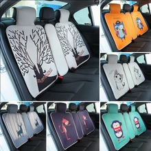 TECHWILL чехол на заднее сидение автомобиля универсальный задний Чехол для подушки четыре сезона трехместная внутренняя спинка мультяшная Милая накладка на заднее сиденье