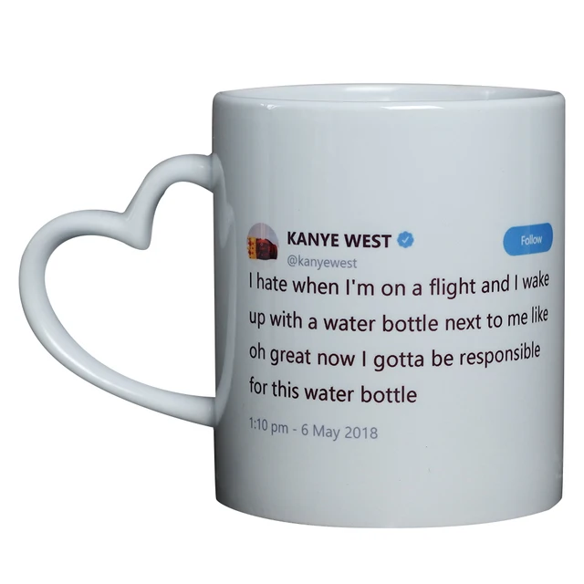 mayrey customized mug personalized coffee cup ceramic photo mug kanye west twitter coffee mug creative gift