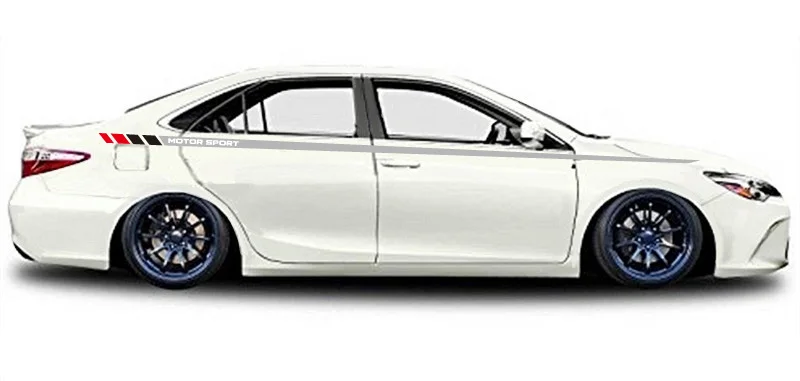 CNORICARC Car Stripes Waist Lines KK Decals Racing Sport Styling Motor Sport Stickers For Ford Toyota Honda Nissan KIA Mazda (6)