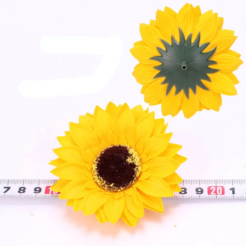 sunflower artificial flowers for wedding Soap Flower Head home decoration accessories Collocation Flower Shop Supplies JX011 (13)