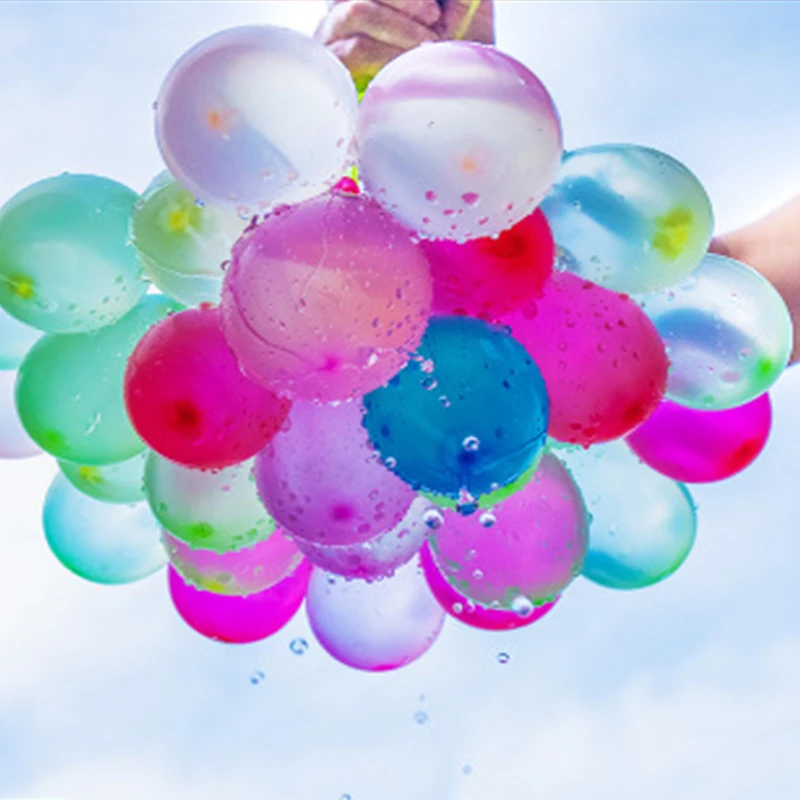 

111pcs 3 bunch packing funny water ballons swiming pool beach party play supply muliti-color water ballon