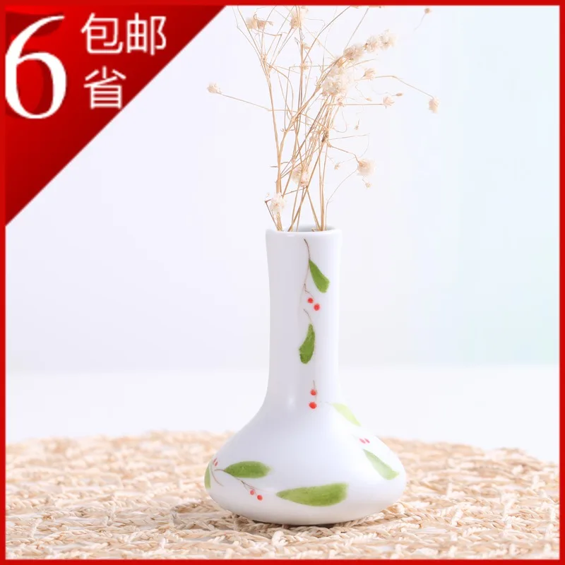 Bone china large floor vases for wedding Jingdezhen bone handmade small fresh countertop vase decoration |