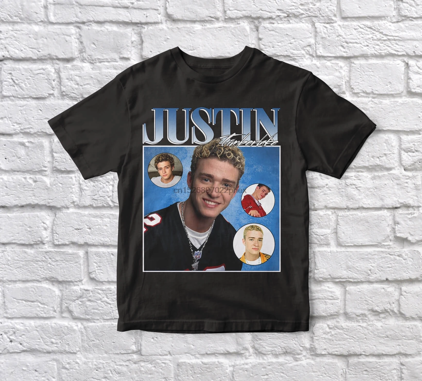 

Justin Timberlake 90s Vintage Unisex Black Tshirt men t shirt