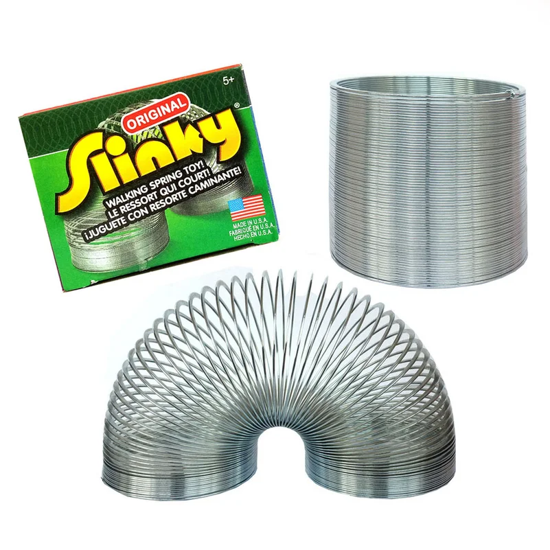 

Magic Rings Stainless Steel Rings Toys Original Metal Slinky Stress ball Interactive 3D Shaped Flow Ring walking spring toy