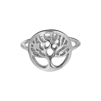 

GORGEOUS TALE Unique Fashion Tree of Life Jewelry Hot Sell Minimalist Women Pinky Copper Tree Rings Best Friends Gift 2019 BFF