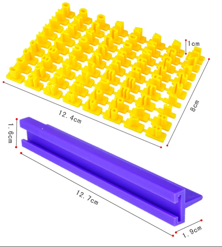 Практичный Регулируемый буквенный Набор для печенья, печенья, штампа, тиснение, резак, кухонные аксессуары