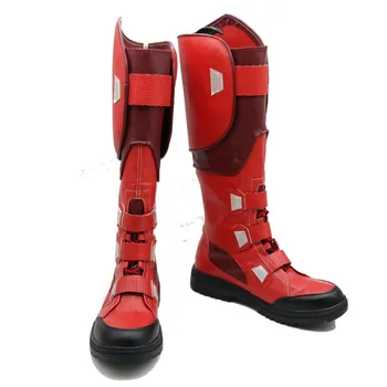 

Captain America Red Cosplay Shoes Boots Halloween Carnival Cosplay Accessories For Men