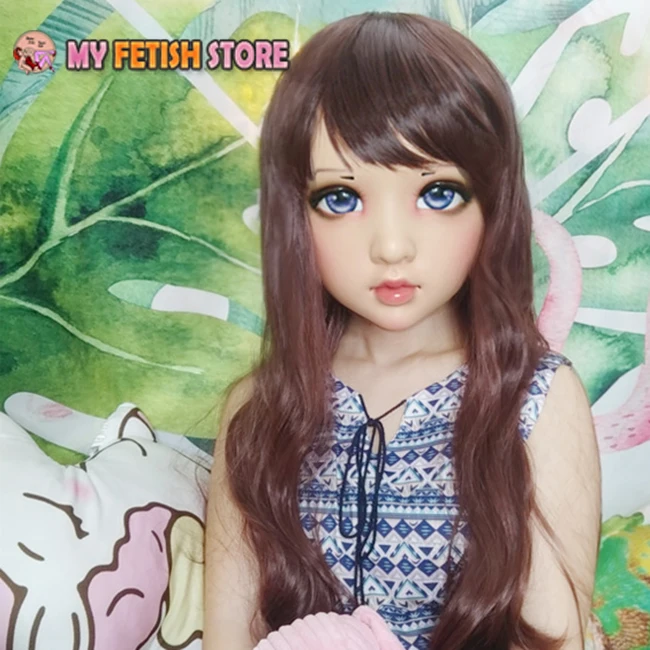 (Wo 01) Женская милая девочка каучуковые полуголовы Kigurumi BJD Eyes Crossdress Косплей