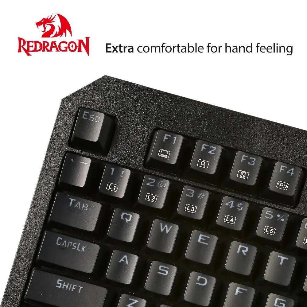 Redragon K558 Радужная Механическая игровая клавиатура со светодиодный подсветкой с защитой от привидения 104 клавиш Teclado Gamer плавающий USB PC