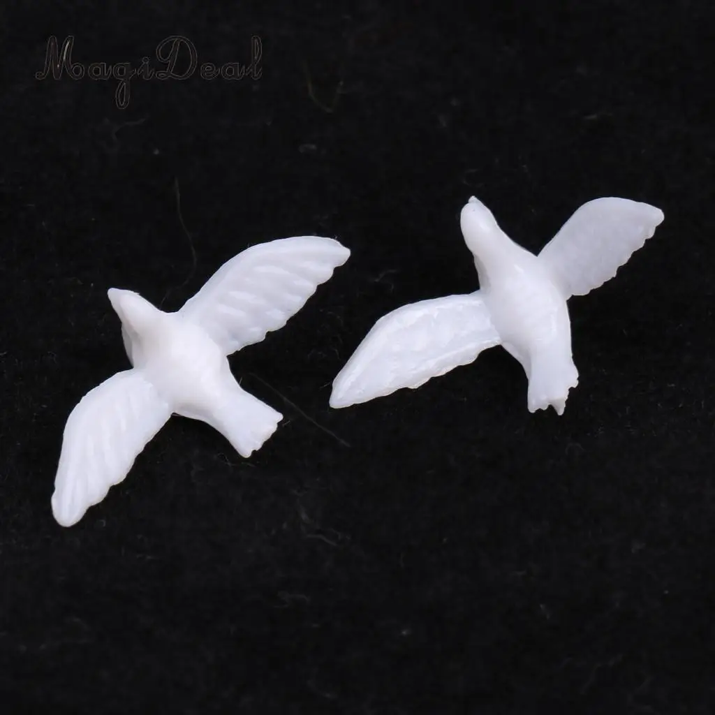 12pcs Little White Pigeons Confetti Wedding Table Scatters Baby Shower Sprinkles Party Decoration Favors
