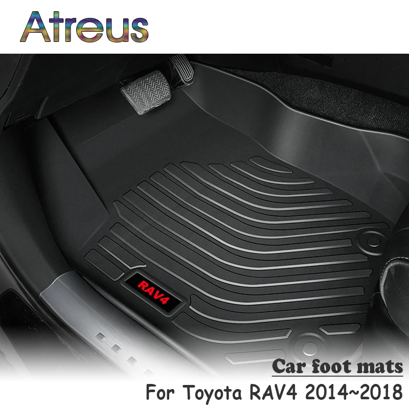 Atreus 1 комплект TPE автомобильный коврик для ног для Toyota RAV4 Стайлинг водонепроницаемый ковер автомобильные аксессуары