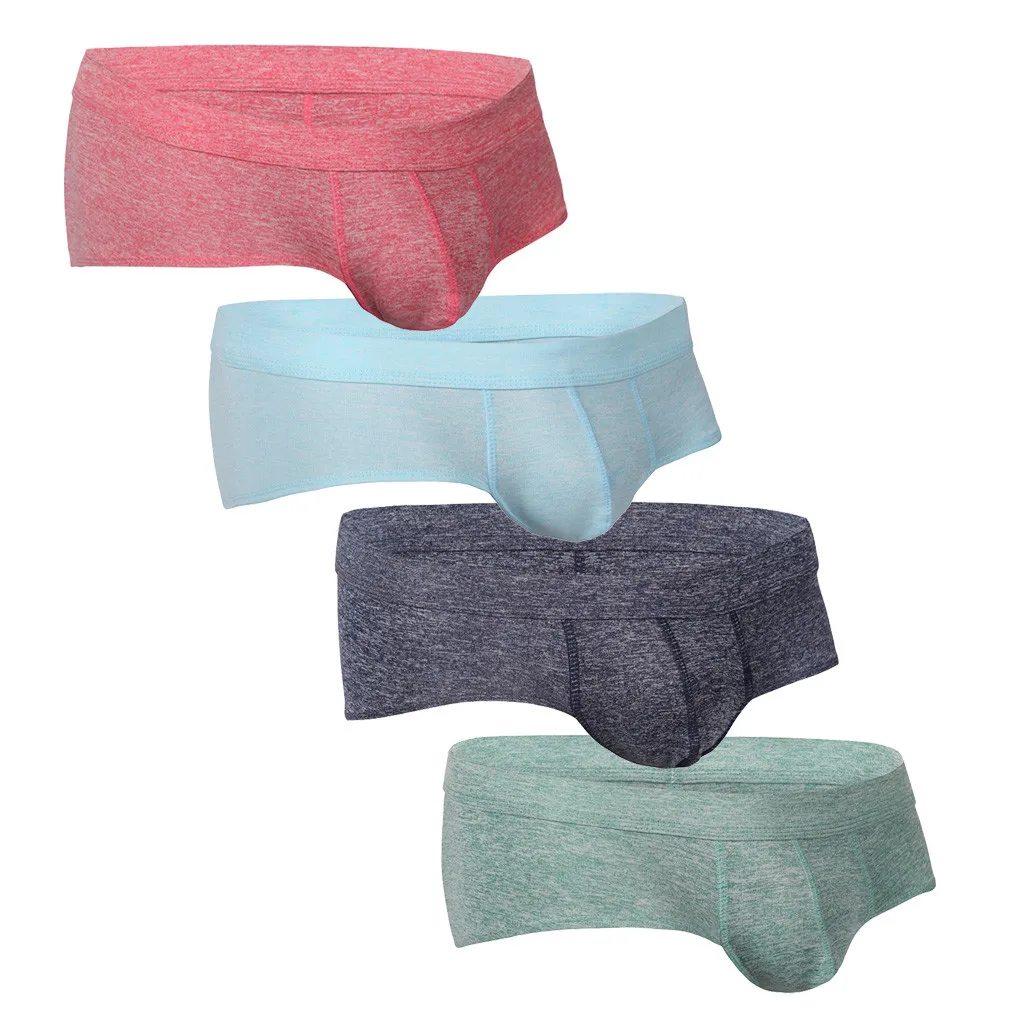 

YOUYEDIAN 5 pcs Men's Hot Fashion multi briefs Pack Colourful male Comfortable 95% Cotton Underwear Plus Size briefs#y20
