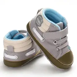 Хлопковая Классическая Повседневная модная обувь для маленьких мальчиков, спортивные кроссовки для новорожденных, для детей 0-18 м
