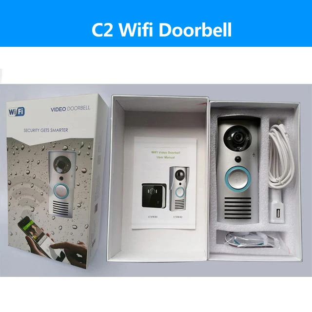 Sliver Waterproof CLOUDRAKER wifi видео дверной звонок разблокировка беспроводной дверной телефон wifi домофон система умный дверной звонок HD камера ночное видение ИК сигнализация - Цвет: Sliver Waterproof