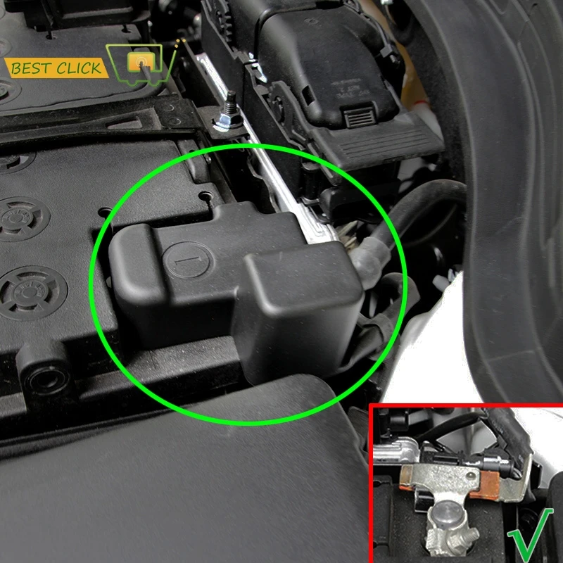 Coperchio Terminale Negativo Batteria Per Hyundai Accent Solaris Verna Kia Rio Soul Ev Stonic Dodge Atteggiamento Batterie Copre Abs