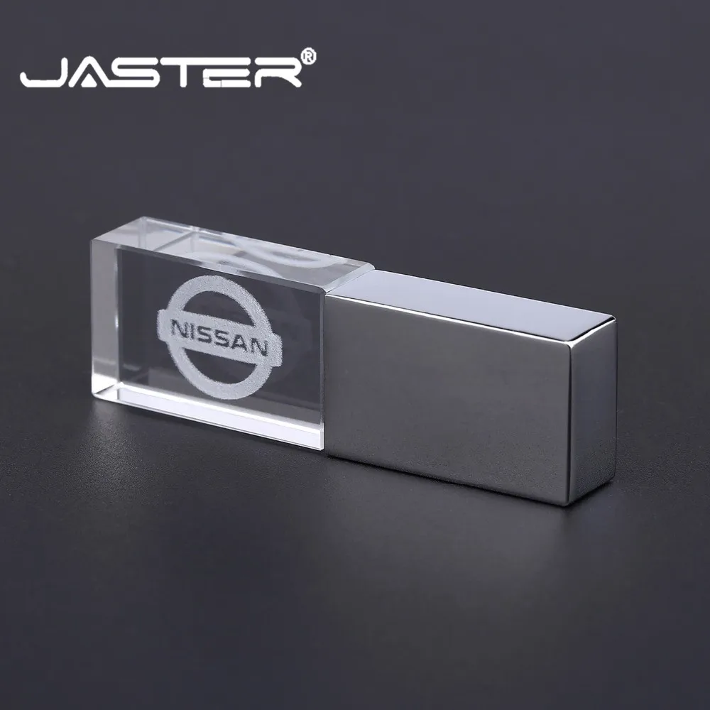 JASTER nissan crystal + металлическая USB флешка Флешка 4 ГБ 8 ГБ 16 ГБ 32 ГБ 64 Гб 128 Гб Внешняя память Флешка u диск
