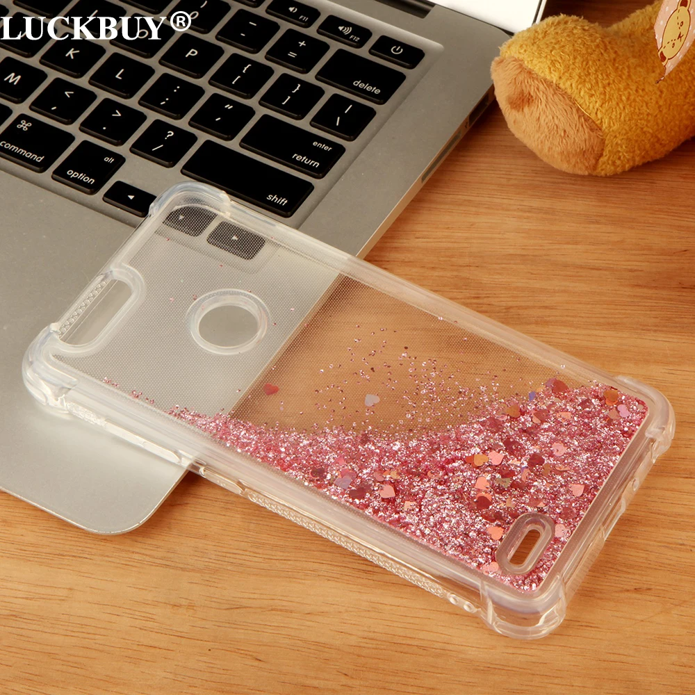 

LUCKBUY Glitter Stars Dynamic Liquid Quicksand Hard Cover Transparent Phone Case For ZTE Blade Z Max Z982 Luxury Case coque capa