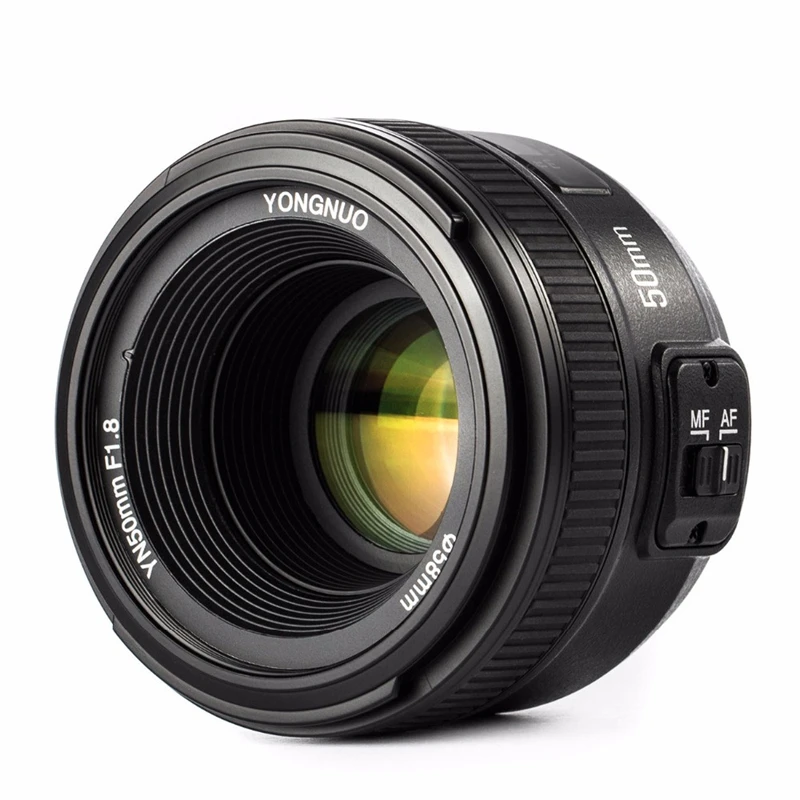 YONGNUO YN 50 мм f/1,8 AF объектив yn50мм апертура Автофокус большая апертура для Nikon DSLR камера как 1,8G сумка для объектива