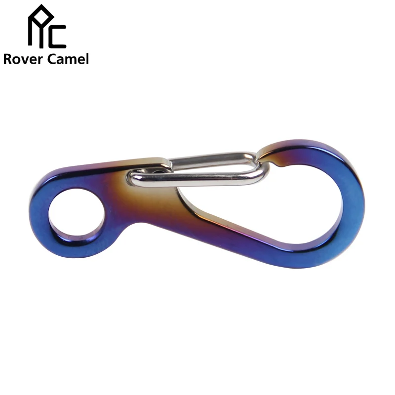 

Rover Camel Outdoor Camping Titanium Carabiner Multifunctional Carabiner Ultralight Titanium EDC Tools