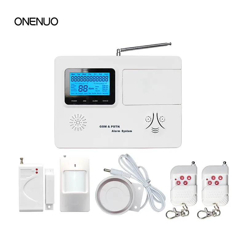 

LCD Screen Home Security GSM&PSTN Alarm System With App Control Free Shipping